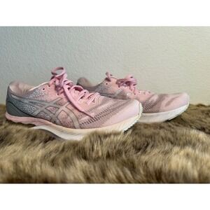 Asics Gel Nimbus 23 Running Shoes‎ Women's Pink Gray Size 9 missing insole